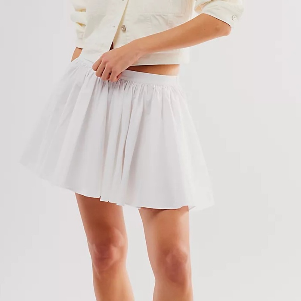Free People Gaia Skirt in Optic White - S - NWT